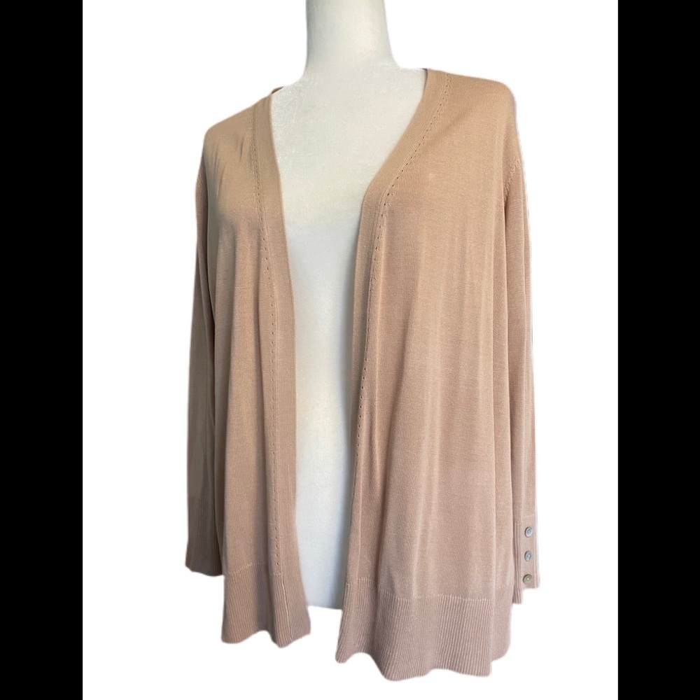 NWT Cyrus beige viscose cardigan size XL